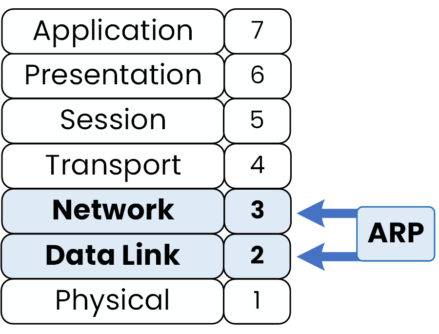arp between layer 2 and layer 3