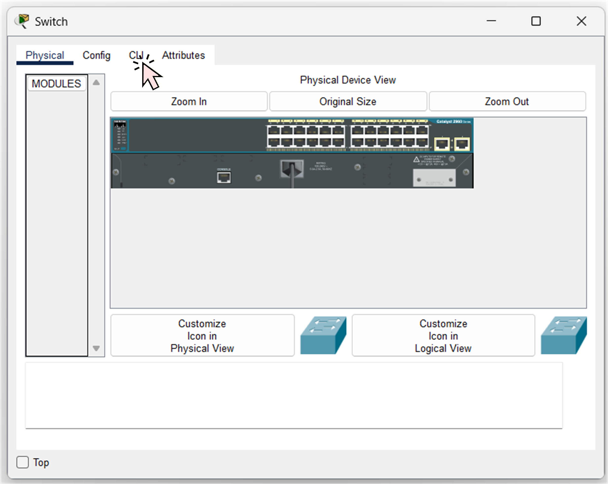 switch cli prompt on packet tracer