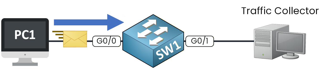Local SPAN traffic mirroring to collector