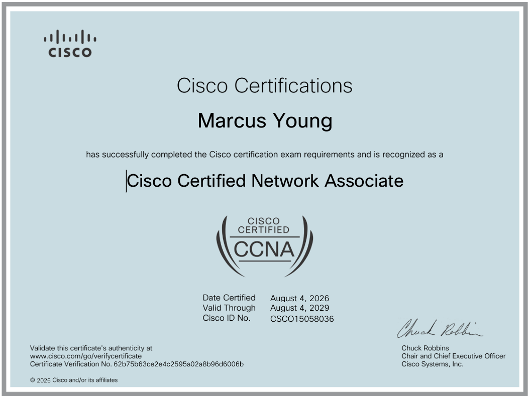marcus young ccna